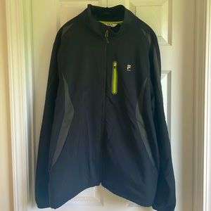 Fila black zip up jacket XL
